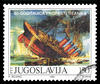 Yugoslavian postage stamp of the Titanic sinking