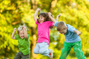 kids jumping
