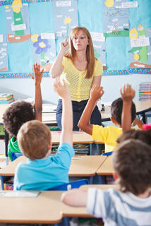 teacher in front of the class