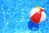 beach ball in the pool