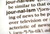 'journalism' in the dictionary