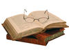 old glasses and books