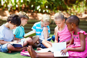 kids working outside