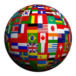 globe of flags