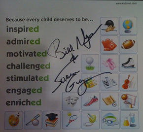 My autographed brochure