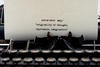 creative writing on a type writer