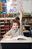 Pupil raising his hand
