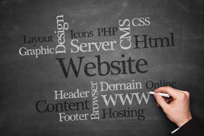 Different parts of a website