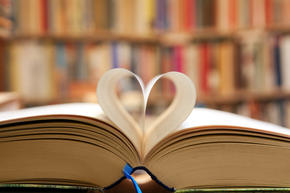 book with heart shape pages