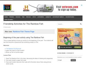 Beginning of the year activity using The Rainbow Fish Activity