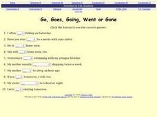 ESL Quiz - Go, Goes, Going, Went or Gone (Charles Kelly) I-TESL-J Lesson Plan
