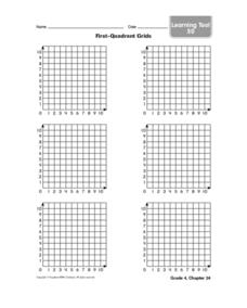 First-Quadrant Grids Worksheet