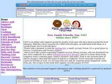 Food Allergy Survivors Together Lesson Plan