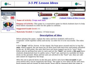 Frogs and Ants Lesson Plan