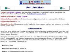 Game Festival Lesson Plan