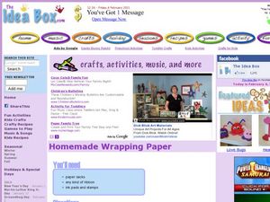 Homemade Wrapping Paper Activity