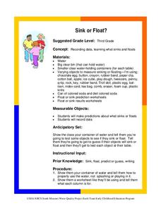 Sink or Float Activity