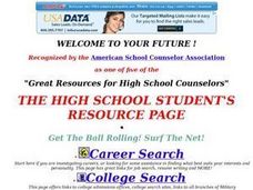 WELCOME TO YOUR FUTURE! Lin Avellino College Career Personal Counseling Lesson Plan