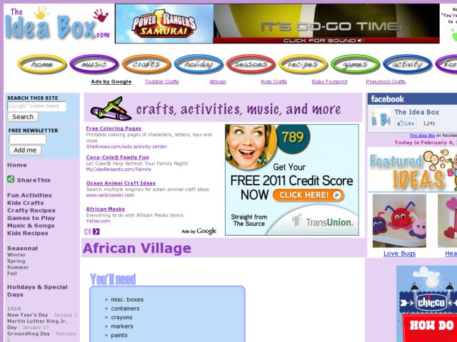 African Village Activity