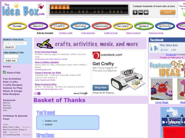 Basket of Thanks Activity