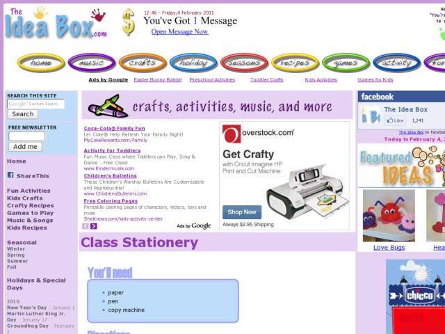 Class Stationery Activity