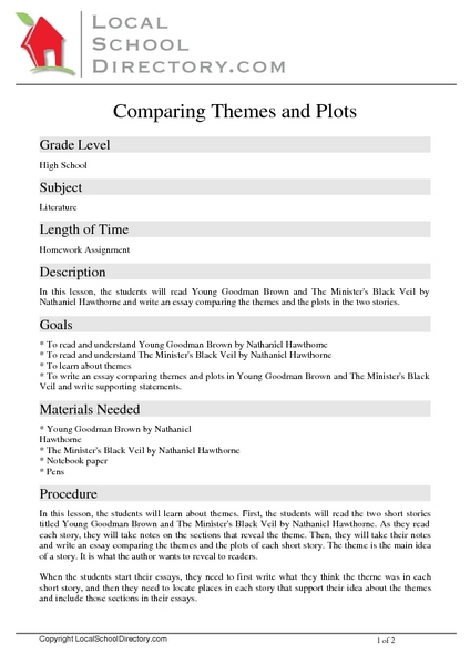 Comparing Themes and Plots Lesson Plan
