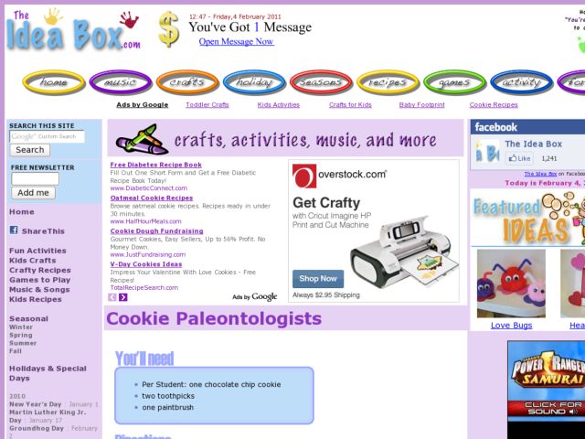 Cookie Paleontologists  Activity