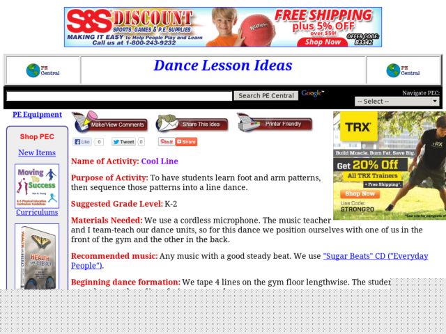 Cool Line Lesson Plan