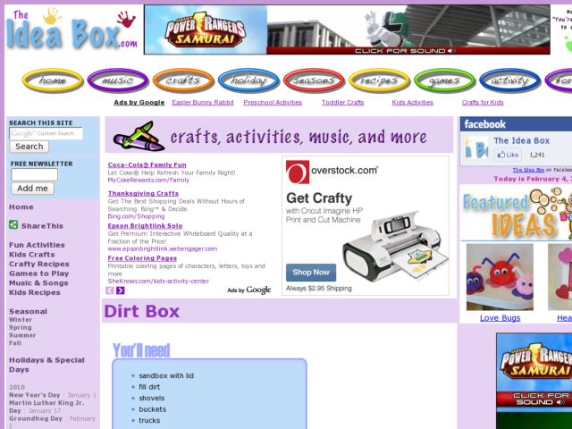 Dirt Box Activity
