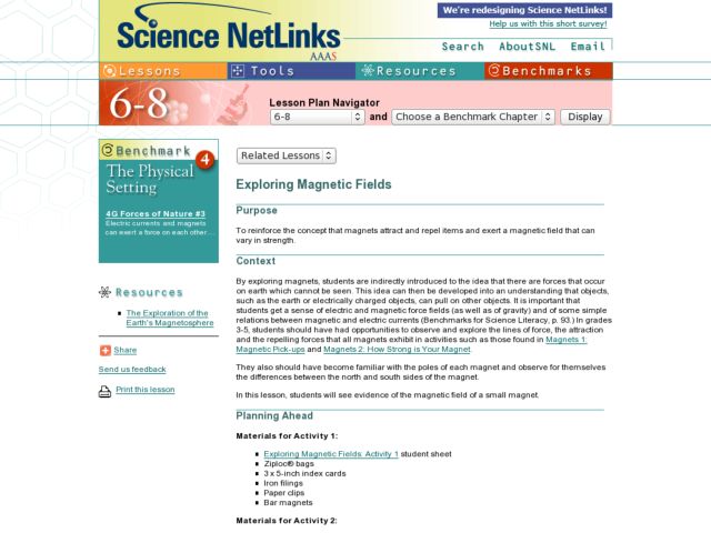 Exploring Magnetic Fields Lesson Plan