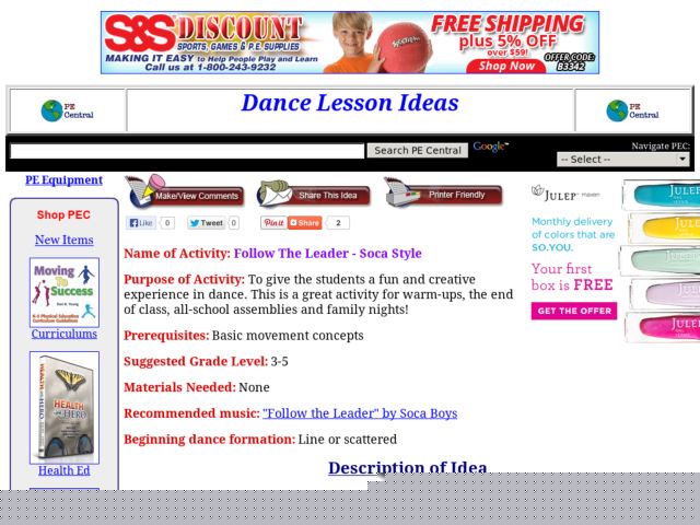 Follow The Leader - Soca Style Lesson Plan