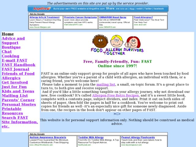 Food Allergy Survivors Together Lesson Plan