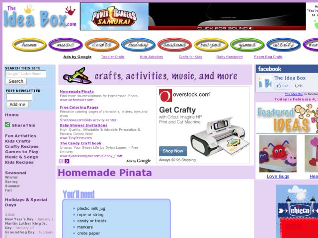 Homemade Pinata Activity