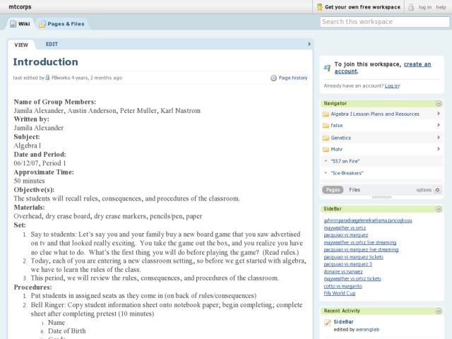 introduction Lesson Plan