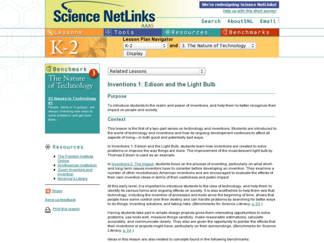 Inventions 1: Edison And The Light Bulb Lesson Plan