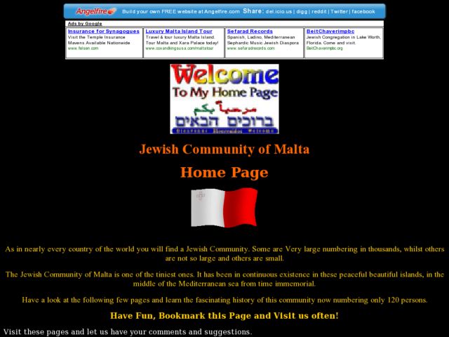 Jewish Community of Malta Lesson Plan