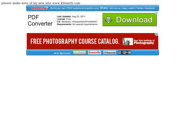 K9SMITHS WEB SITE Lesson Plan