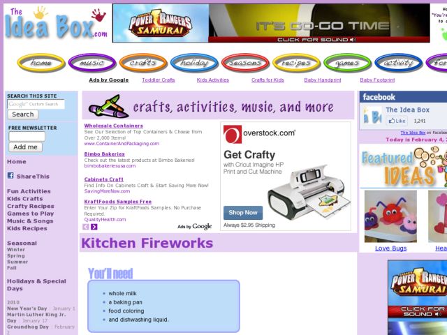 Kitchen Fireworks Activity