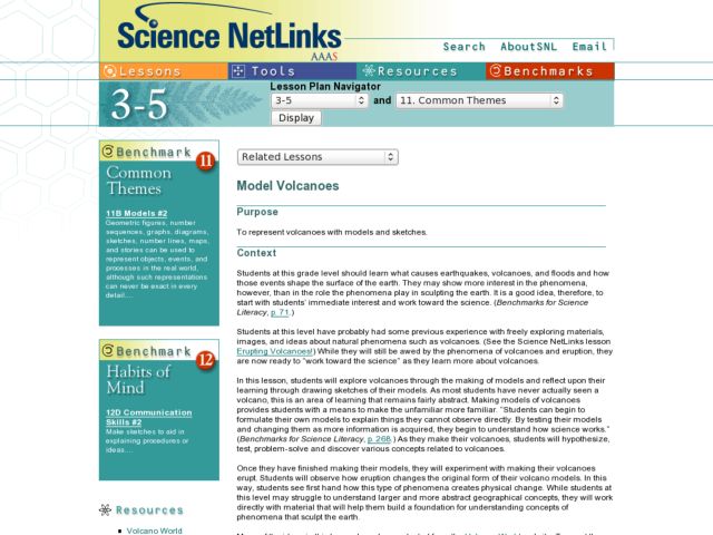 Model Volcanoes Lesson Plan