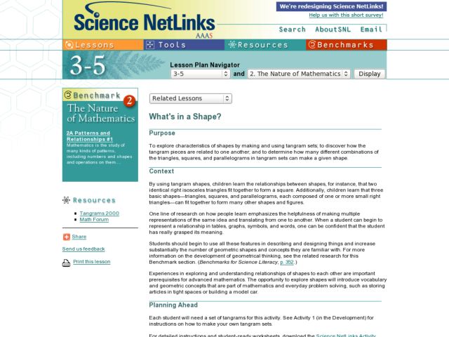 Numbers as Descriptors Lesson Plan