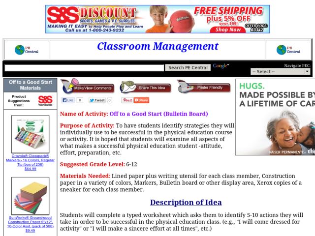 Off to a Good Start Lesson Plan