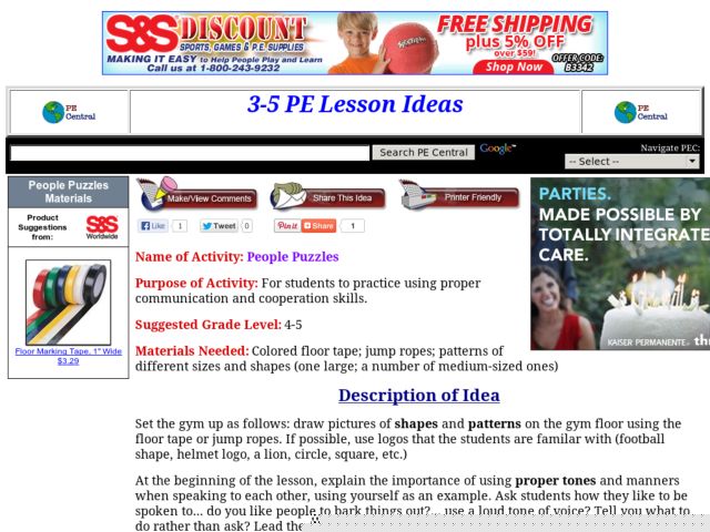 People Puzzles Lesson Plan