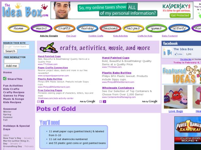 Pots of Gold Activity