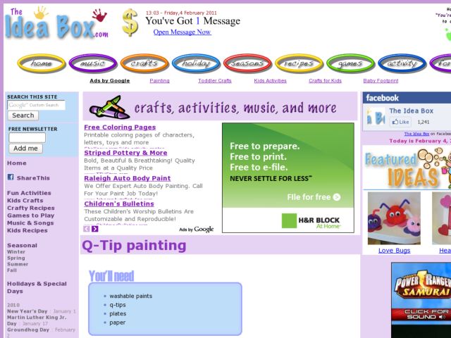 Q-Tip Painting Activity