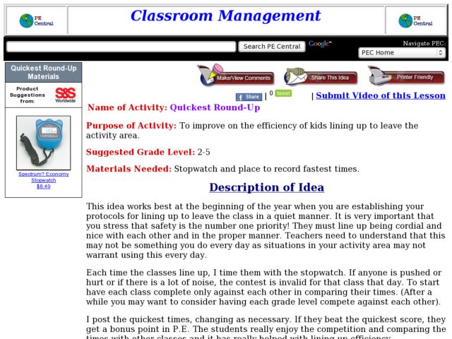 Quickest Round-Up Lesson Plan