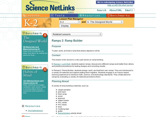 Ramps 2: Ramp Builder Lesson Plan