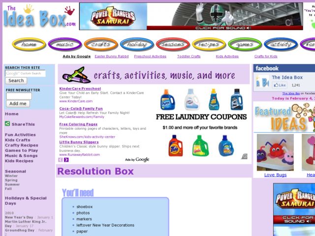 Resolution Box Activity