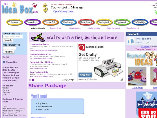 Share Package Activity