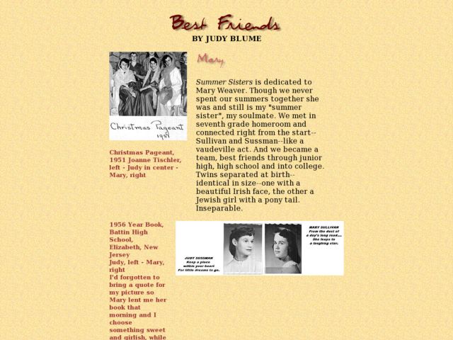 She Still Knows You Best: Judy Blume Scrapbook Lesson Plan