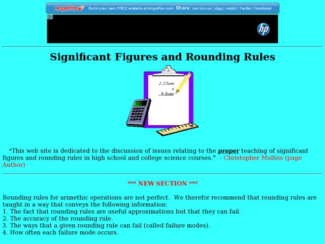 Significant Figures and Rounding Rules Lesson Plan
